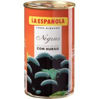 Aceitunas negras LA ESPAÑOLA, lata 185 g