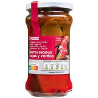 Pimiento de piquillo entreverado R. Gourmet EROSKI, frasco 290 g