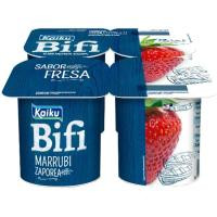 Yogur Bifi Activium sabor fresa KAIKU, pack 4x125 g