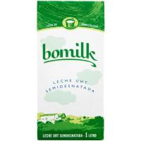 Leche semidesnatada BOMILK, brik 1 litro