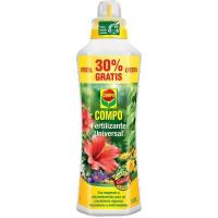 Fertilizante líquido universal COMPO, botella 1 litros +30% gratis