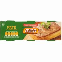 Paté de hígado de cerdo MINA, pack 3x70 g