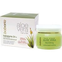 Crema facial hidratante de aloe vera BABARIA, tarro 50 ml