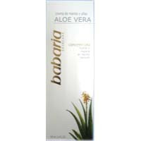 Crema manos aloe vera BABARIA, caja 100 ml