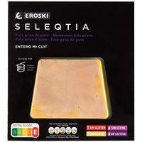 Foie Entier Micuit EROSKI SELEQTIA, blister 80 g