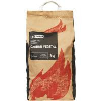 Carbón vegetal EROSKI, saco 3 Kg