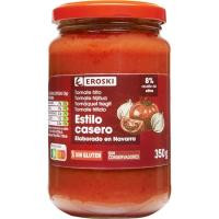 Tomate frito casero con aceite de oliva EROSKI, frasco 350 g