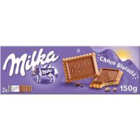 Chocobiscuit de chocolate con leche MILKA, caja 150 g