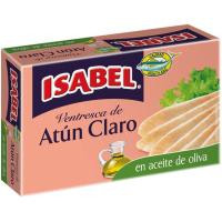 Ventresca de atún claro en aceite de oliva ISABEL, lata 115 g