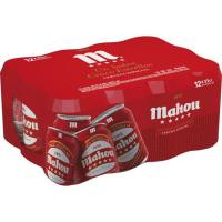 Cerveza MAHOU 5 Estrellas, pack lata 12x33 cl