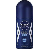 Desodorante para hombre Aqualcool NIVEA, roll on 50 ml