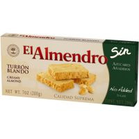 Turrón blando sin azúcar EL ALMENDRO, caja 200 g