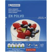 Edulcorante EROSKI, caja 60 sobres