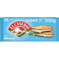 Queso light EL CASERIO, lonchas, sobre 300 g