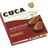 Mejillón en escabeche 8/10 piezas CUCA, lata 115 g
