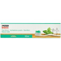 Dentífrico frescor verde EROSKI basic, tubo 100 ml