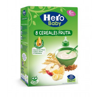 Papilla HERO 8 Cereales con Frutas 500g