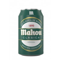 Cerveza MAHOU clásica lata verde 33 cl