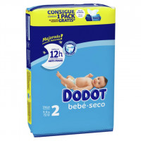 Pañal DODOT azul Talla 2 72 u