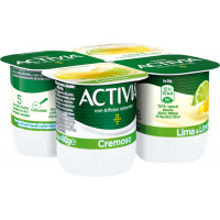 Activia cremoso lima y limón 4x120g