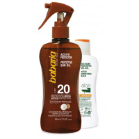 Protector Solar BABARIA aceite coco spray Factor 20 200ml