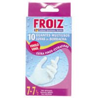 Guantes FROIZ vinilo talla mediana 10 u