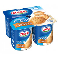 Yogur CLESA sabor galleta 4x125g