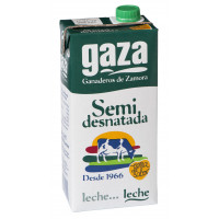 Leche GAZA semidesnatada brik 1 l