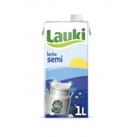 Leche LAUKI semidesnatada brik 1 l