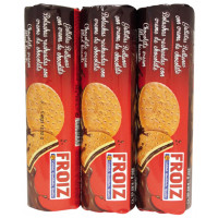 Galletas FROIZ rellenas chocolate 3x250 g