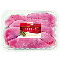 Filetes cerdo jamón bandeja kg