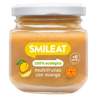 Tarrito SMILEAT multifrutas con mango ecológico 130 g