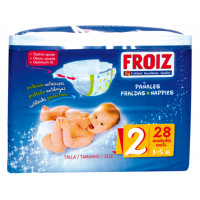 Pañal FROIZ Talla 2 3-5 kg 28 u