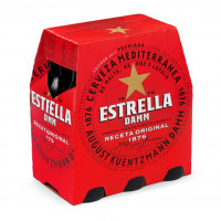 Cerveza Estrella Damm pack 6 x 25 cl