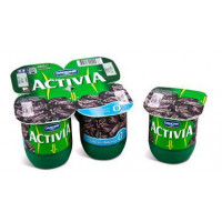 Activia desnatado con ciruelas 4x120 g