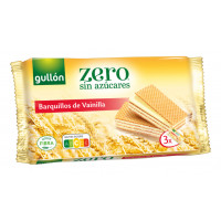 Galletas GULLÓN Zero barquillos de vainilla sin azúcar 180 g