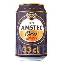 Cerveza AMSTEL Oro tostada lata 33 cl